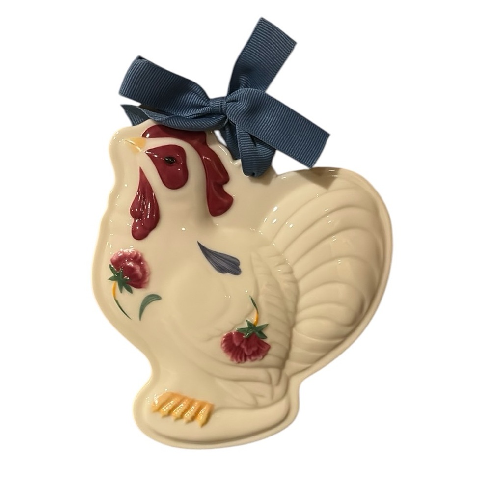 Lenox Rooster Cookie Press - Poppies Barnyard